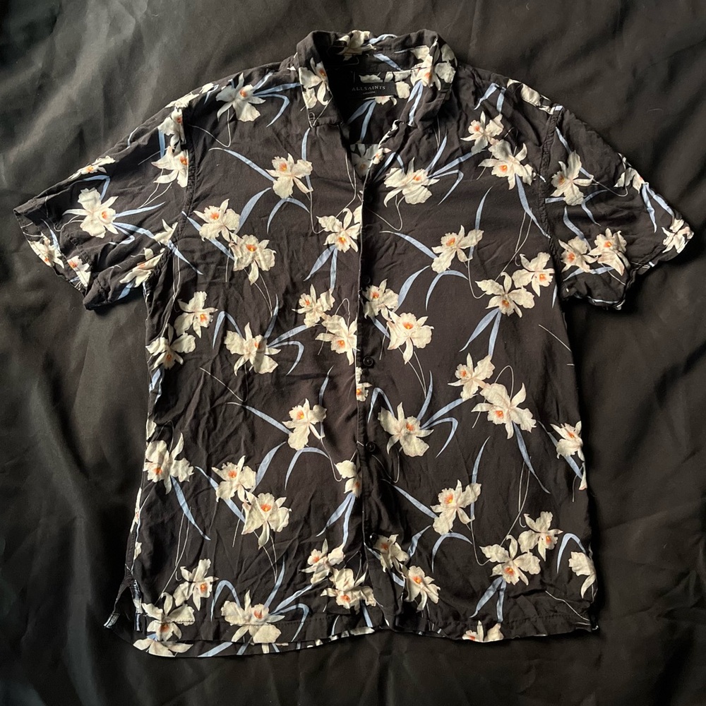 AllSaints Relaxed Fit Floral Shirt